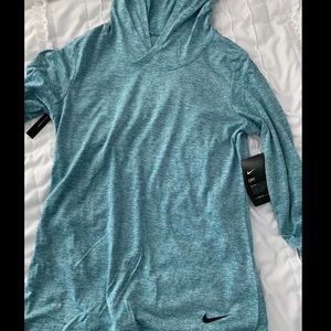 Hooded long sleeve top